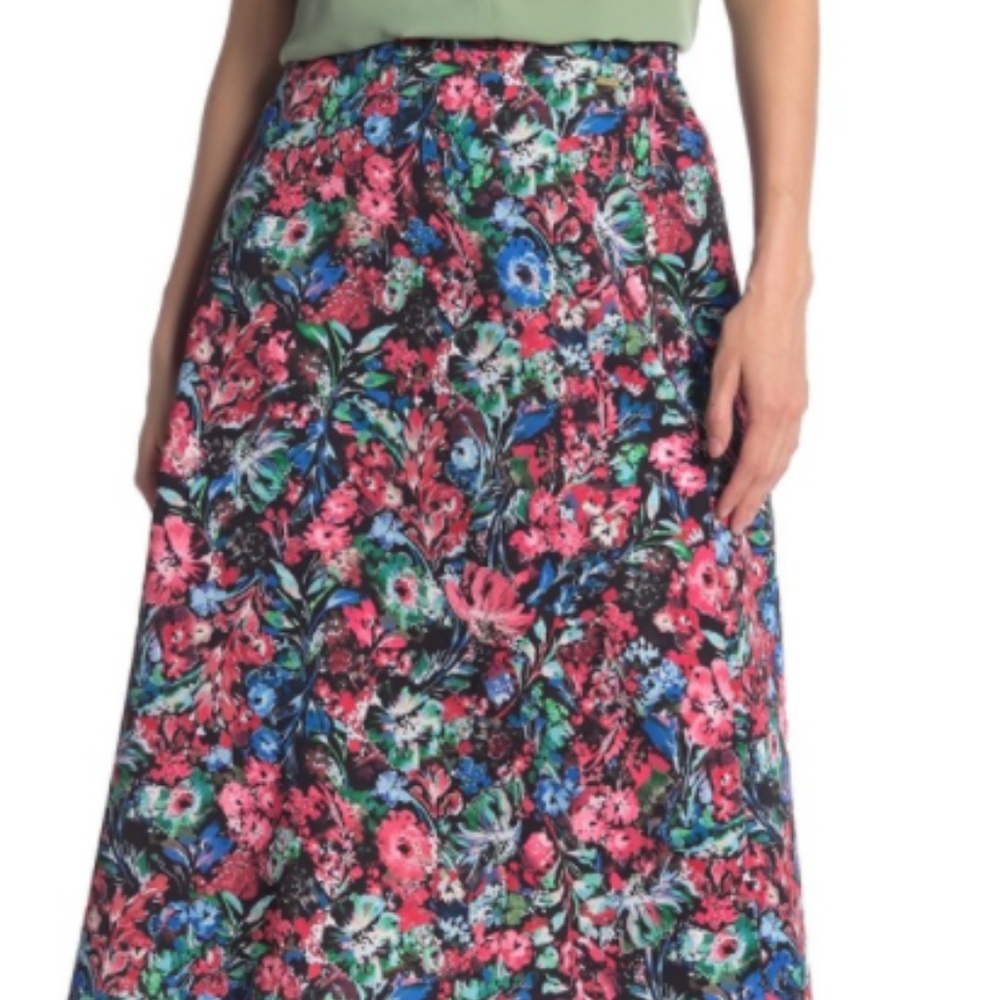 [New & Colorful] T Tahari A-Line Pull-On Skirt